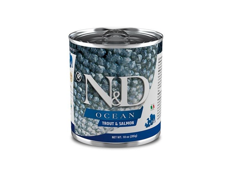 N&D Ocean Trota e Salmone 285g umido cane