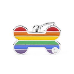 Medaglietta Rainbow Osso Grande