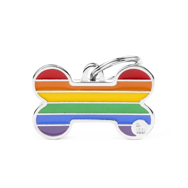 Medaglietta Rainbow Osso Grande