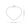 Medaglietta Rainbow Cuore Grande