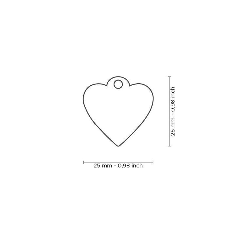 Medaglietta Rainbow Cuore Piccolo