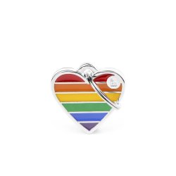 Medaglietta Rainbow Cuore Piccolo