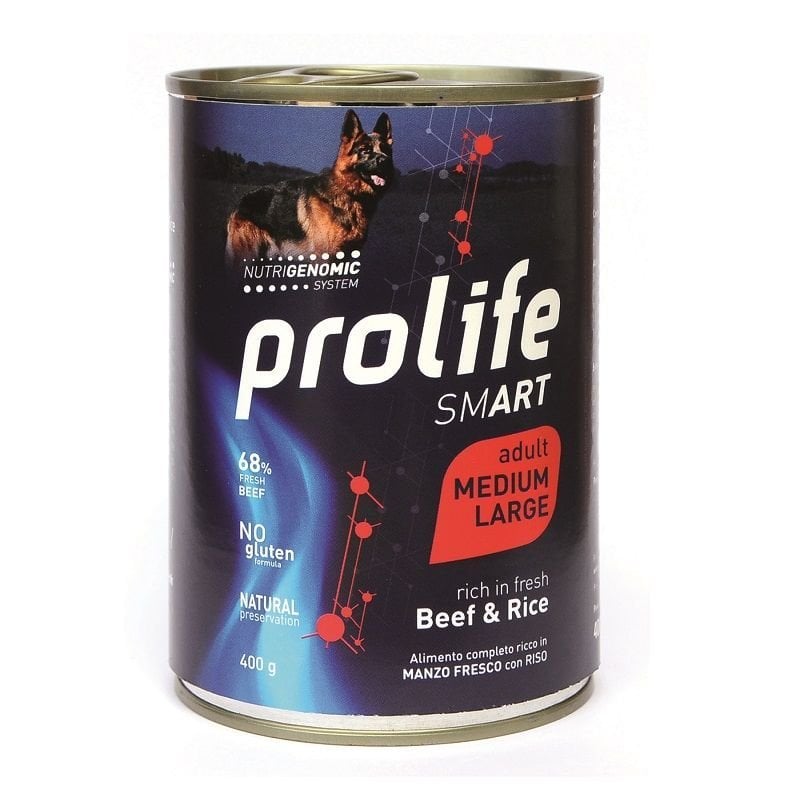 Prolife Adult Manzo e riso 400g umido cane