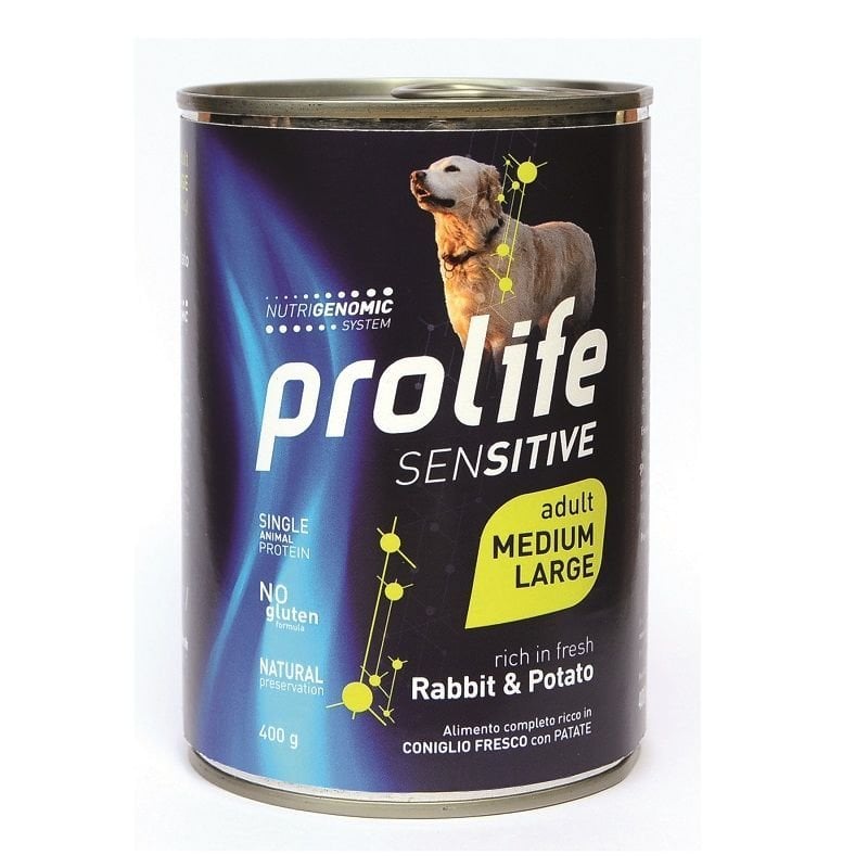 Prolife Adult Coniglio e patate 400g umido cane sensitive Prolife Adult Coniglio e patate 400g umido cane sensitive