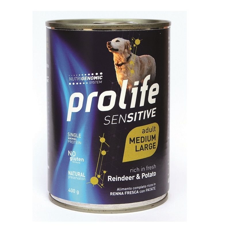 Prolife Adult Renna e patate 400g umido cane sensitive