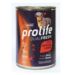 Prolife Adult Manzo e Oca 400g umido cane dual fresh