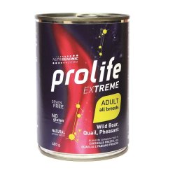 Prolife Cinghiale, Quaglia e Fagiano 400g umido cane extreme