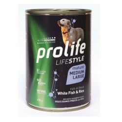 Prolife Mature Pesce e riso 400g umido cane senior