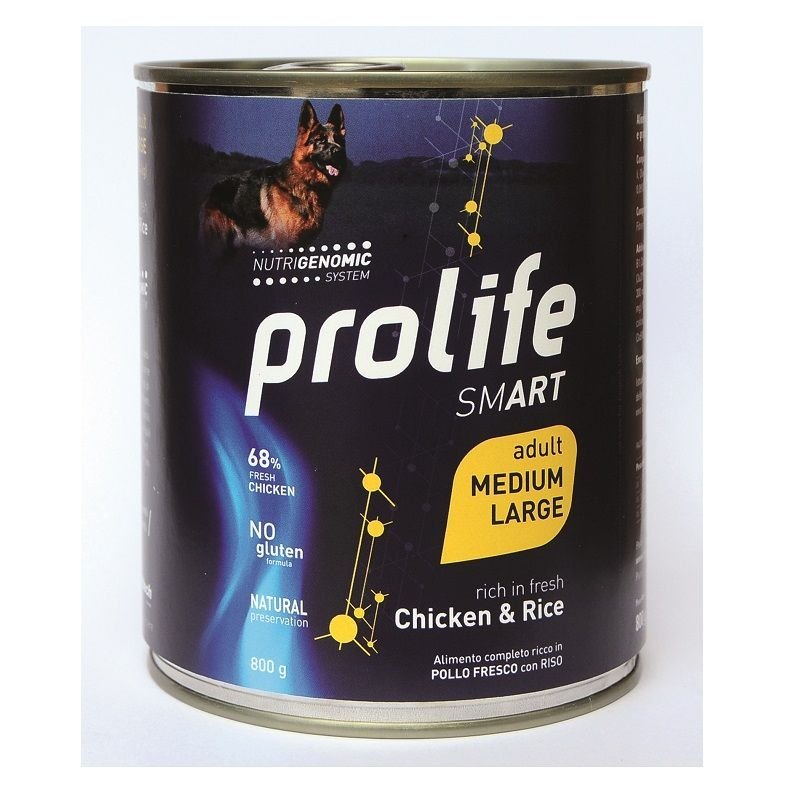 Prolife Adult Pollo e riso 800g umido cane