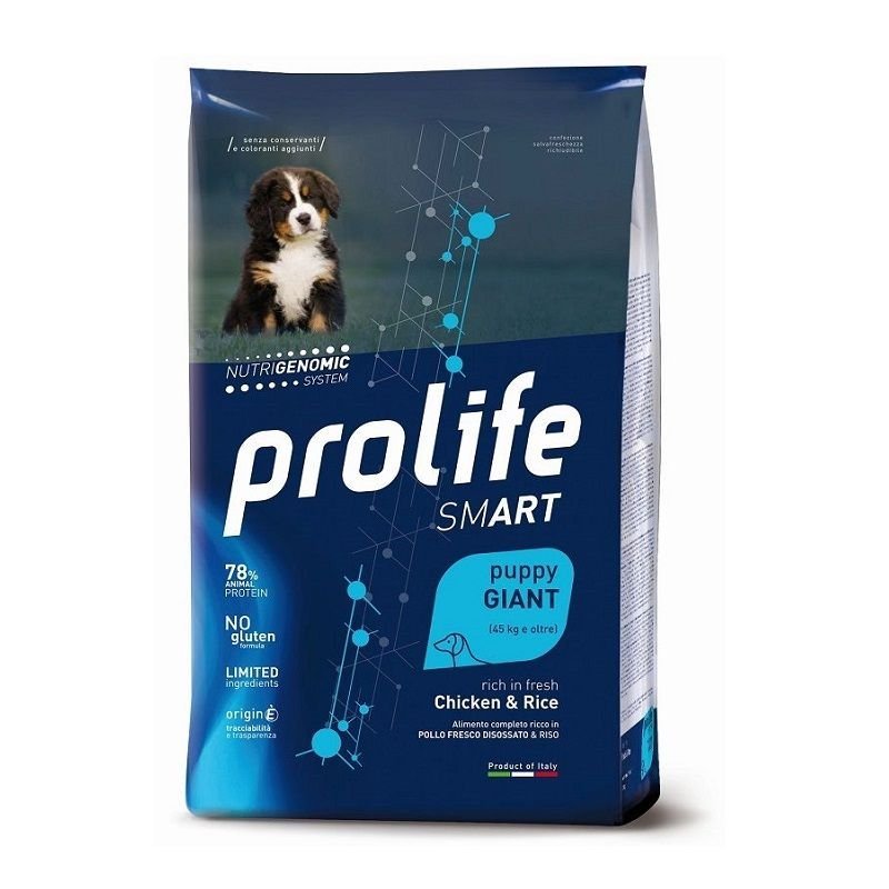 Prolife Puppy Giant Pollo e riso 10kg Nutrigenomic crocchette cucciolo