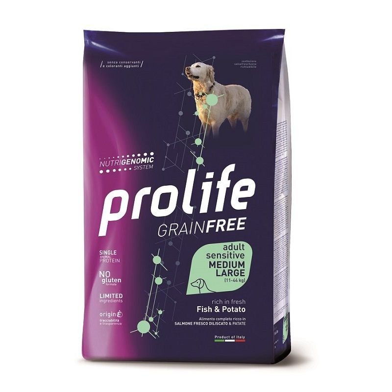 Prolife Pesce e Patate Medium Large Nutrigenomic crocchette cane