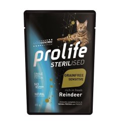 Prolife Sterilised Renna e patate 85g umido gatto