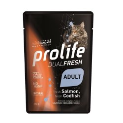 Prolife Salmone e Merluzzo 85g umido gatto DualFresh