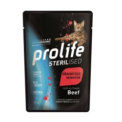 Prolife Sterilised Manzo e patate 85g umido gatto