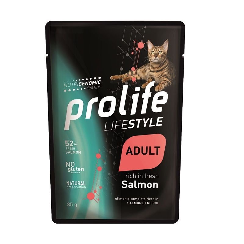 Prolife Adult Salmone 85g umido gatto