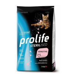 Prolife Sterilised Cat Maiale e Riso 7kg Nutrigenomic crocchette gatto