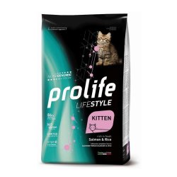 Prolife Kitten Salmone e Riso 7kg Nutrigenomic crocchette gattino