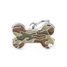 Medaglietta Style Camouflage Verde Osso Grande