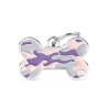 Medaglietta Style Camouflage Rosa Osso Grande