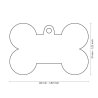 Medaglietta Style Pied de Poule Nero Osso XL