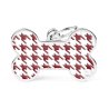 Medaglietta Style Pied de Poule Rosso Osso XL