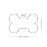 Medaglietta Style Pied de Poule Rosso Osso Grande