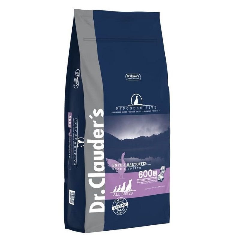 Dr. Clauder's Hyposensitive Anatra e Patate 11,5kg crocchette cane grain free