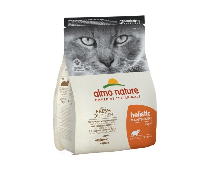 Almo Nature Holistic con Pesce Azzurro fresco 2kg crocchette gatto