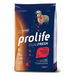 Prolife Manzo Oca e riso Medium Large Nutrogenomic crocchette cane