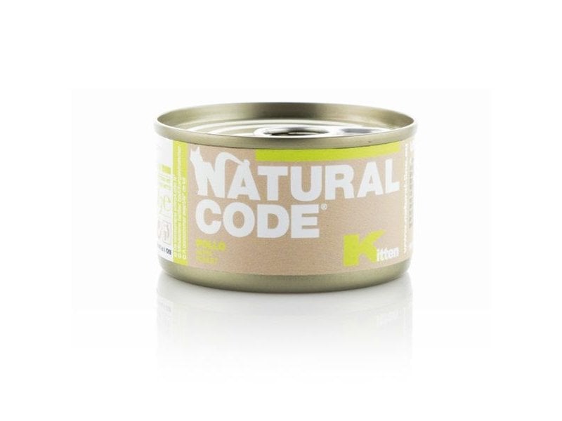 Natural Code Kitten Pollo 85g umido gattino Natural Code Kitten Pollo 85g umido gattino