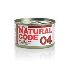 Natural Code 04 Pollo e Tonno 85g umido gatto