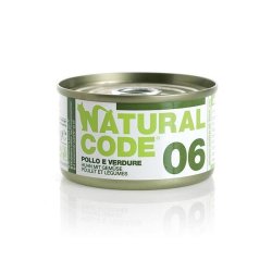 Natural Code 06 Pollo e Verdure 85g umido gatto