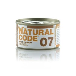 Natural Code 07 Pollo e Manzo 85g umido gatto