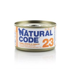 Natural Code 23 Tonno Patate e Carote in jelly 85g umido gatto
