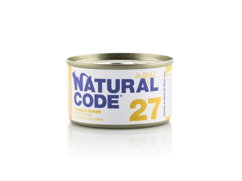 Natural Code 27 Tonno e Surimi in jelly 85g umido gatto