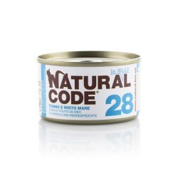Natural Code 28 Tonno e Misto Mare in jelly 85g umido gatto