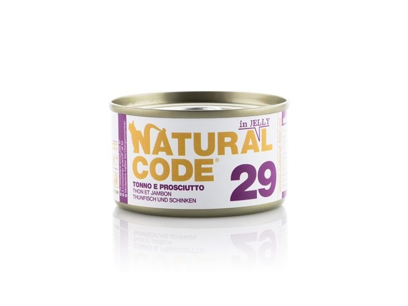 Natural Code 29 Tonno e Prosciutto in jelly 85g umido gatto