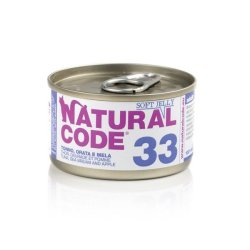 Natural Code 33 Tonno Orata e Amaranto in jelly 85g umido gatto