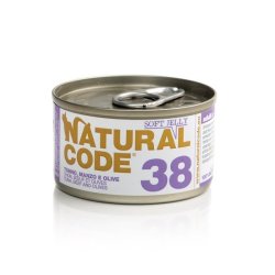 Natural Code 38 Tonno Manzo e Olive 85g umido gatto