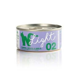 Natural Code Light 02 Tonno Orata e Mela 70g umido gatto