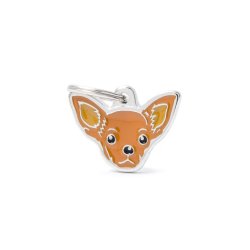 Medaglietta Cane Chihuahua Marrone
