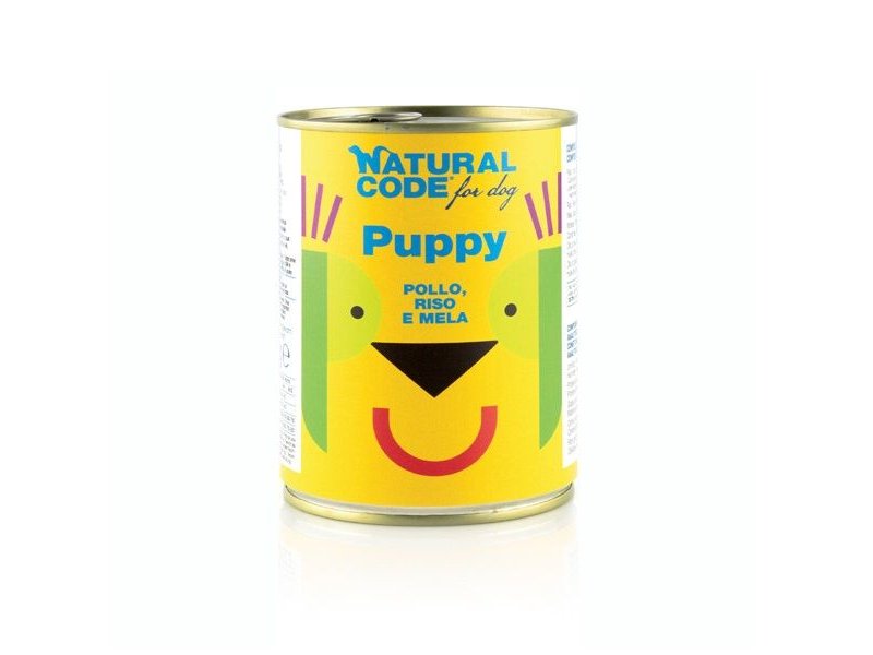 Natural Code Puppy 01 Pollo, Riso e Mela 400g umido per cuccioli