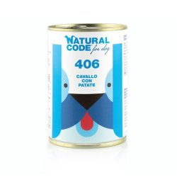 Natural Code 406 Cavallo e Patate 400g umido cane