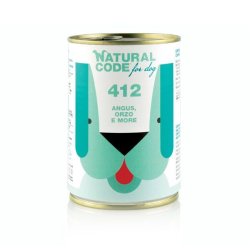 Natural Code 412 Angus, Farro e More 400g umido cane