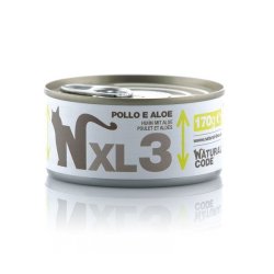 Natural Code XL 3 Pollo e Aloe 170g umido gatto