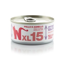 Natural Code XL 15 Pollo e Agnello 170g umido gatto
