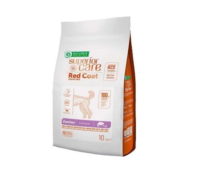 Nature's Protection Red Coat Junior Small Salmone 10kg crocchette cucciolo Superior Care grain free