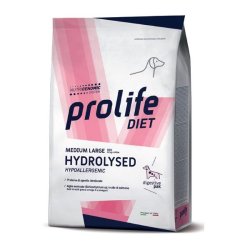Prolife diet Hydrolysed Medium Large 8kg crocchette dietetiche ipoallergeniche cane