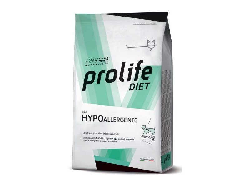 Prolife diet cat Hypoallergenic 1,5kg crocchette dietetiche gatto