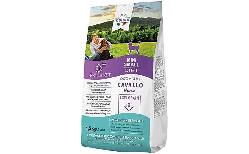 Equilibria Adult Mini Cavallo 1,5kg crocchette cane low grain